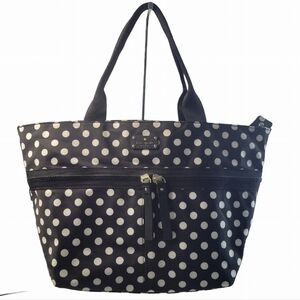 Kate Spade Black & White Polka Dot Nylon Tote NWOT